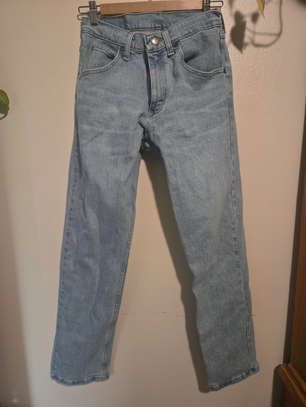 Wrangler Men's Light Blue Y2K Denim Jeans - Size 28 x 30